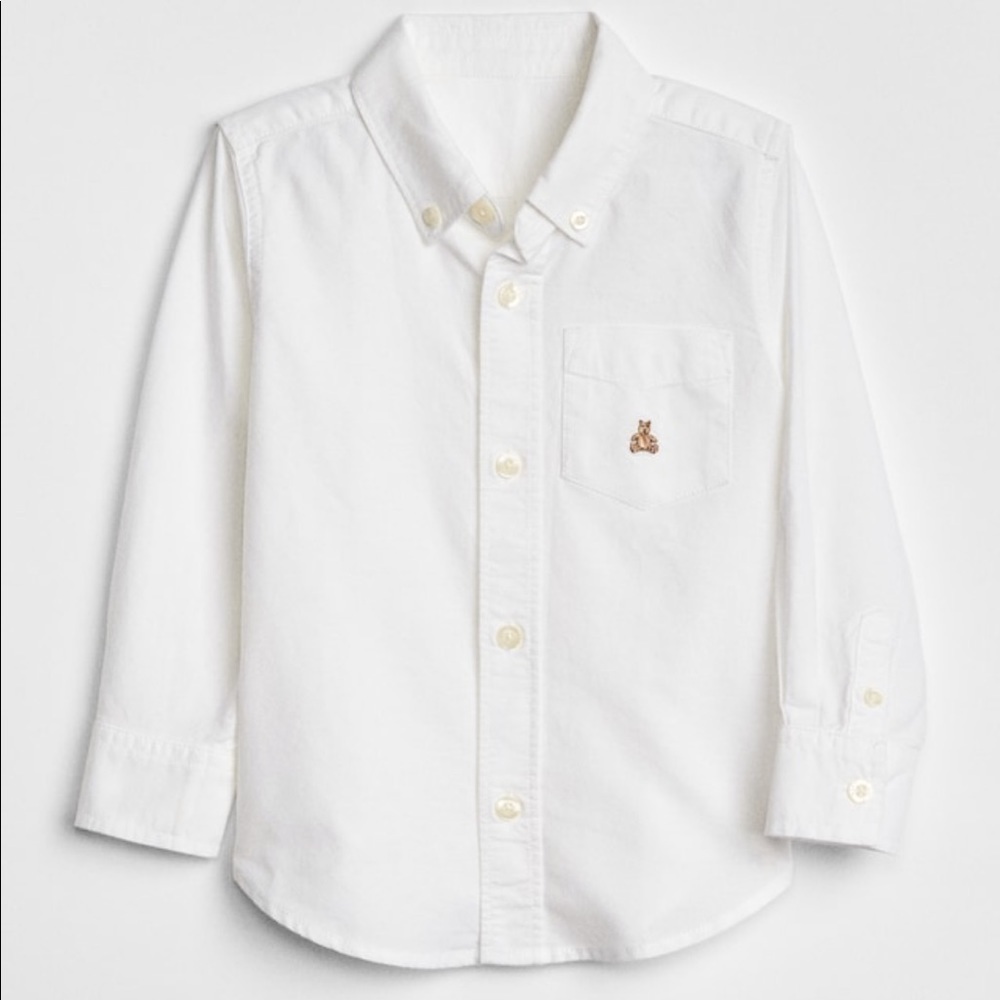 Gap Kids White Collared Button Down